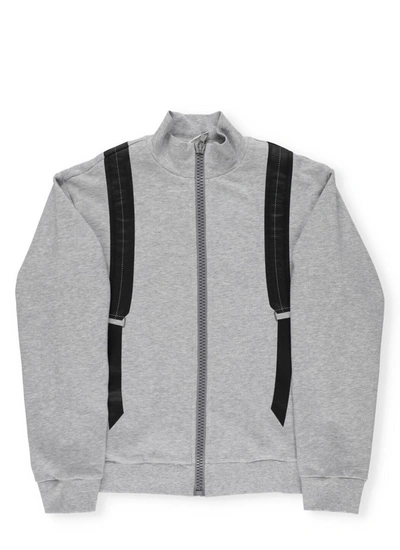 Fendi Kids' Sweatshirt With Backpack Print In Grey