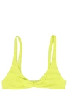 ATTICO THE ATTICO TWISTED TRIANGLE BIKINI TOP