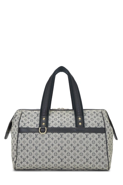Pre-owned Louis Vuitton Navy Mini Lin Josephine Gm