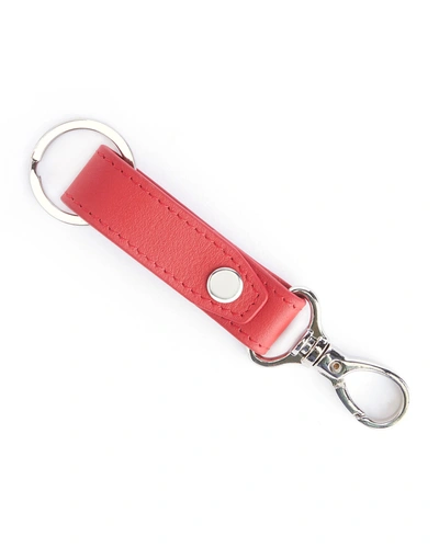 Royce New York Contemporary Valet Key Chain In Red
