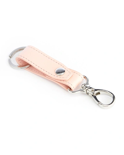 Royce New York Contemporary Valet Key Chain In Blush Pink