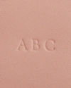 Royce New York Monogrammed Leather Card Holder Wallet In Light Pink