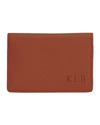 Royce New York Executive Card Holder In Tan