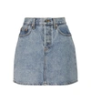 Wardrobe.nyc Wardrobe. Nyc Denim Mini Skirt In Blue