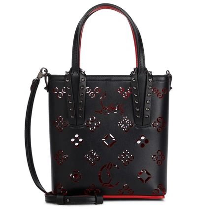 Christian Louboutin Cabata Perforated-detail Tote Bag In Black