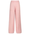 Barrie Cashmere Elasticated Pants In Coral