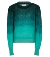 Isabel Marant Étoile Gradient Textured-knit Jumper In Green