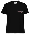 Balenciaga Logoed T-shirt In Black