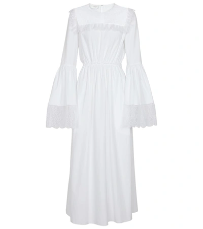 Giambattista Valli Cotton Maxi Dress In White