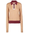 MAISON MARGIELA WOOL AND COTTON POLO SWEATER,P00581632