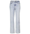 KHAITE ABIGAIL HIGH-RISE STRAIGHT CROPPED JEANS,P00581639