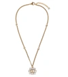 GUCCI DOUBLE G CRYSTAL NECKLACE,P00584952