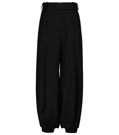 Alexandre Vauthier High-rise Balloon-leg Trousers In Black