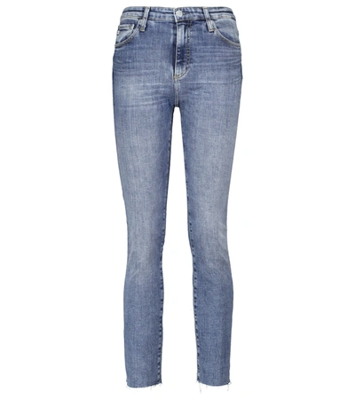 Ag Isabelle High-rise Straight Jeans In Blue