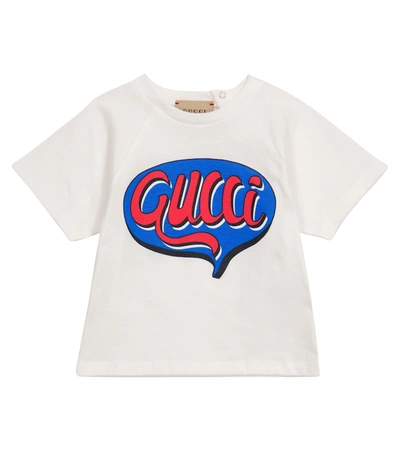 Gucci Baby Logo Cotton T-shirt In White