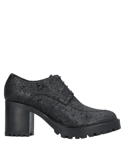 Sgn Giancarlo Paoli Lace-up Shoes In Black