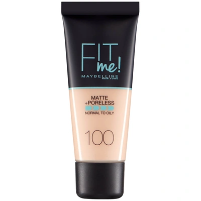 Maybelline Fit Me! Matte And Poreless Foundation 30ml (various Shades) In 33 100 Warm Ivory