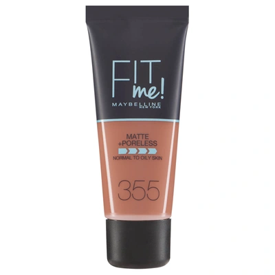 Maybelline Fit Me! Matte And Poreless Foundation 30ml (various Shades) In 8 355 Pecan