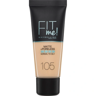 Maybelline Fit Me! Matte And Poreless Foundation 30ml (various Shades) In 30 105 Natural Ivory