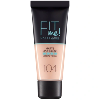 Maybelline Fit Me! Matte And Poreless Foundation 30ml (various Shades) In 31 104 Soft Ivory