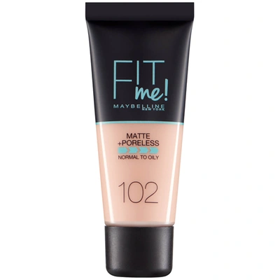 Maybelline Fit Me! Matte And Poreless Foundation 30ml (various Shades) In 29 102 Fair Ivory