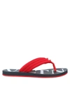 Valentino Garavani Toe Strap Sandals In Red