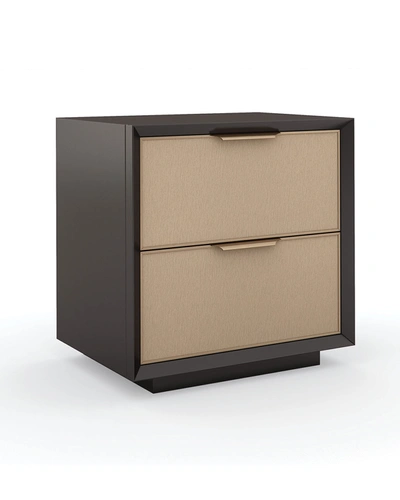 Caracole Double Wrap Nightstand In Chocolate