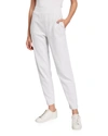 MAX MARA JERSEY ANKLE PANTS, LIGHT GREY,PROD239311609