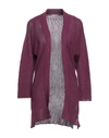 Alpha Studio Cardigans In Deep Purple