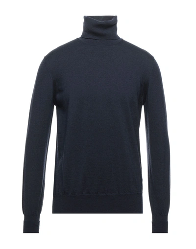 Alpha Studio Turtlenecks In Dark Blue