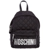 MOSCHINO MOSCHINO LOGO PATCHED QUILTED BACKPACK