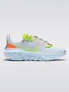 Nike Crater Impact Sneakers In Blue And Neon Green-blues In Football Grey,volt-hyper Crimson-black