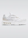Nike Zoom Air Fire Mesh, Faux Leather And Faux Suede Sneakers In Photon Dust,white-summit White