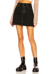 Acne Studios Black Denim Mini Skirt In Black