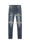 Amiri Mens Deep Classic Indigo Mx1 Slim-fit Slim Stretch-denim Jeans 32 In Deep Classic Indigo