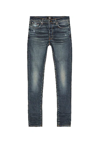 Amiri Stack Skinny Jean In Deep Classic Indigo