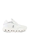 On Cloudnova 2 Stretch-knit And Mesh Running Sneakers In All White