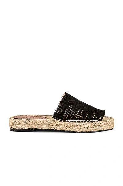 Alaïa Suede Espadrilles In Noir