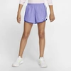 Nike Dri-fit Tempo Big Kids' Running Shorts In Purple Pulse,white,lapis,white