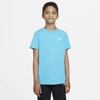 Nike Sportswear Big Kids' T-shirt In Chlorine Blue