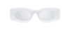 Loewe Two-tone Acetate Inset Oval Sunglasses In Grey