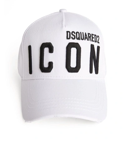 Dsquared2 Icon Baseball Cap In White