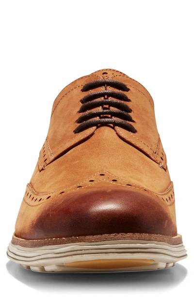 Cole Haan 'original Grand' Wingtip In British Tan Nubuck/ Hawthorn