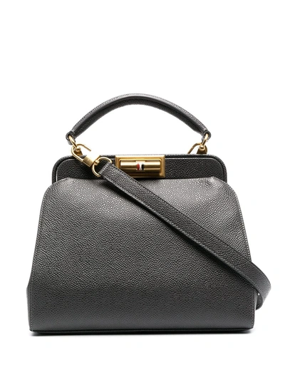 Thom Browne Small Doctor Tote Bag In Grey