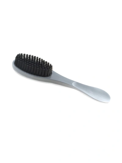 Bey-berk Men's Aluminum Shoe Horn & Clothes Brush Set In Neutral