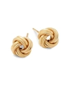 SAKS FIFTH AVENUE WOMEN'S TEX LOVE KNOT 14K YELLOW GOLD STUD EARRINGS,0400095246504