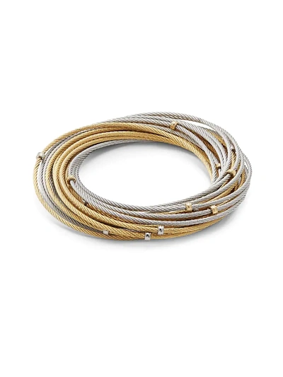 Alor Women's Classique Two Tone 18k Gold & Stainless Steel Multi-strand Bracelet