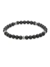 EFFY MEN'S BLACK ONYX AND STERLING SILVER BRACELET,0400095987632