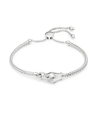 Effy Women's Diamond Pull Bolo Bracelet In Silver