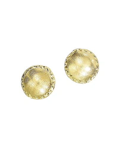 Saks Fifth Avenue Women's 14k Yellow Gold Satin Stud Earrings